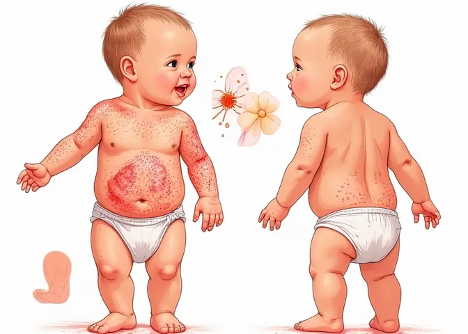 Dermatitis (atopische, Kontakt-, seborrhoische, Windeldermatitis)