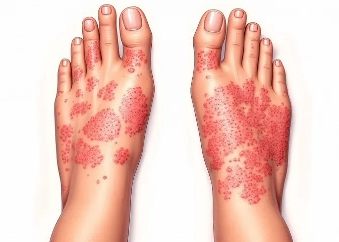 Reaktive Dermatosen (Erythema nodosum, Erythema multiforme)