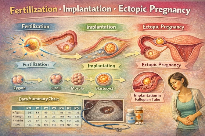 Befruchtung, Implantation, Eileiterschwangerschaft