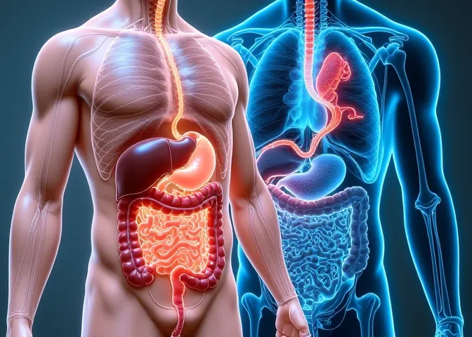 التشريح السريري والإشعاعي للجهاز الهضمي