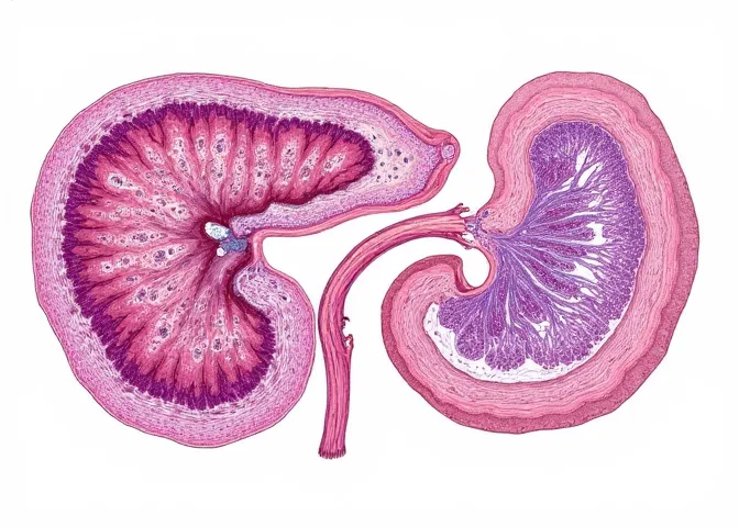 أنسجة البنكرياس والمرارة