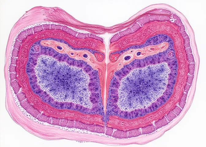 الغدد اللعابية الكبيرة وأنسجة المريء