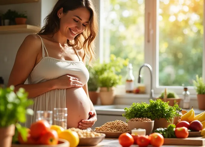 النظام الغذائي الصحي أثناء الحمل
