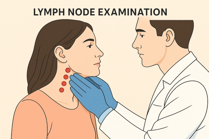 Lymphknotenuntersuchung