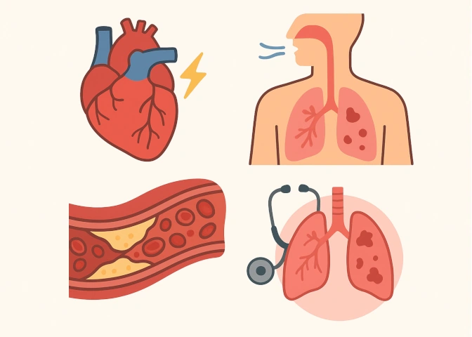 Erkrankungen des Kreislauf- und Atmungssystems