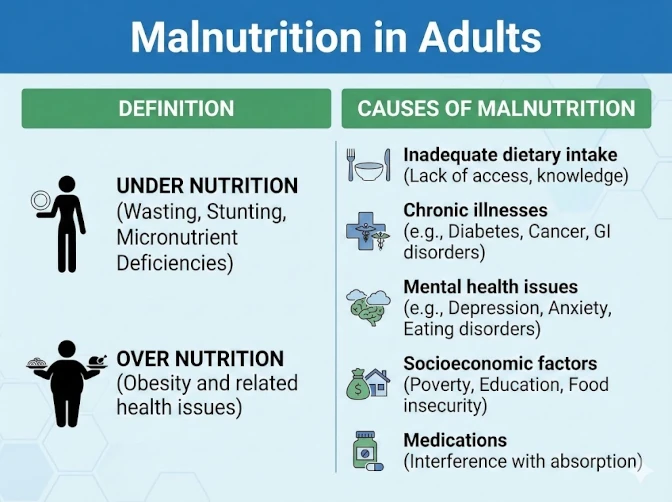 Unterernährung Erwachsener
