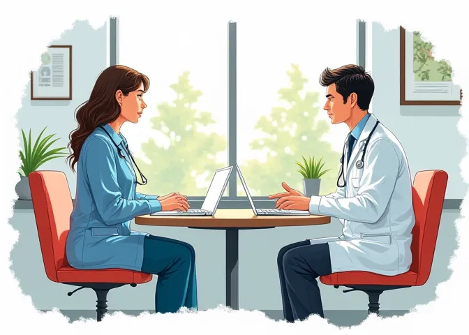 Interview mit dem Arzt des Patienten